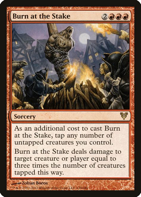 burn at the stake mtg|mtg burning earth.